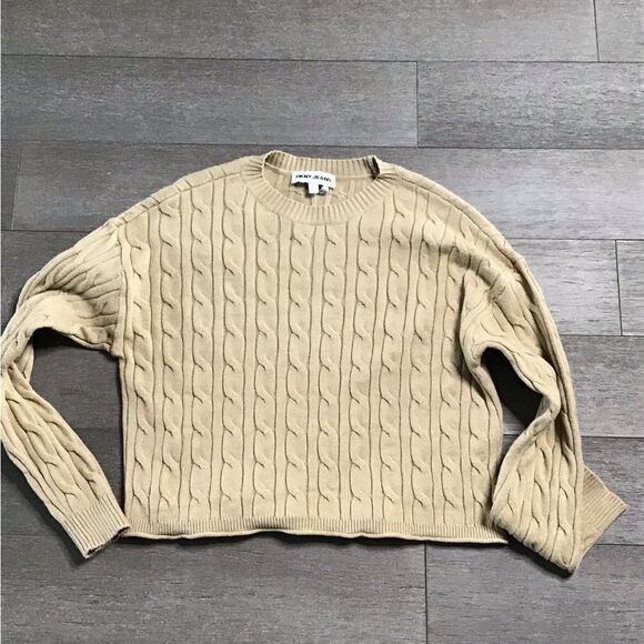 Dkny Sweaters - DKNY Cable Knit Sweater in Beige
